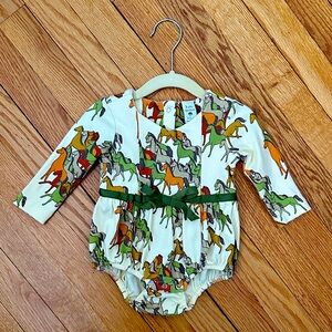 kate quinn Horse Print Bubble - Multicolor and Cream